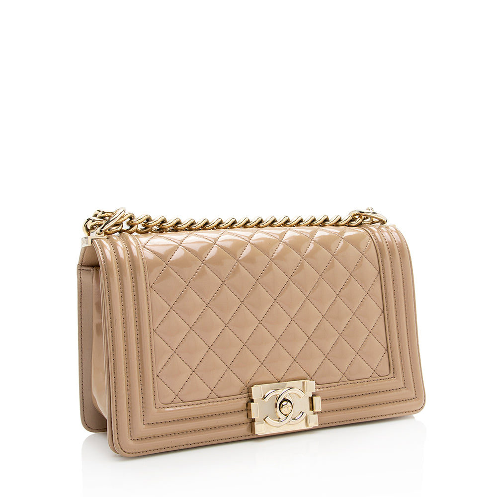 Chanel Iridescent Shiny Calfskin Old Medium Boy Bag - image 2