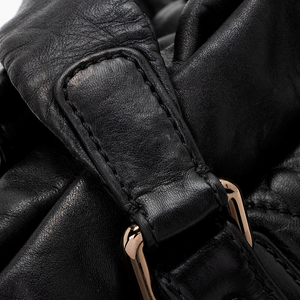 Chanel Lambskin Bubble Quilted Drawstring Shoulder Bag - image 10
