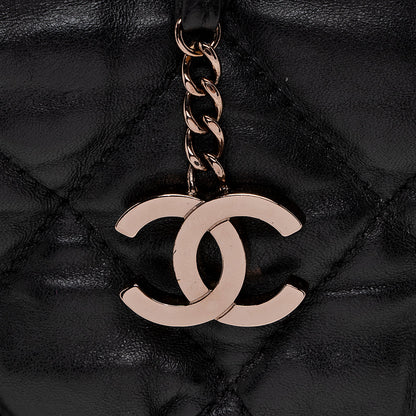 Chanel Lambskin Bubble Quilted Drawstring Shoulder Bag - image 11