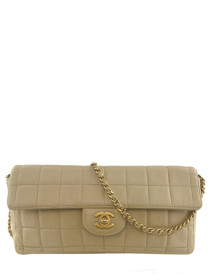 Chanel Lambskin Chocolate Bar East West Flap Bag - photo 3