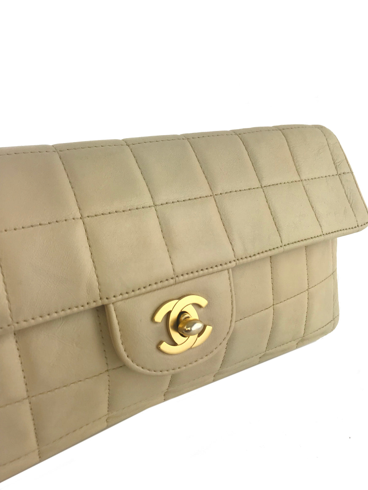 Chanel Lambskin Chocolate Bar East West Flap Bag - photo 5