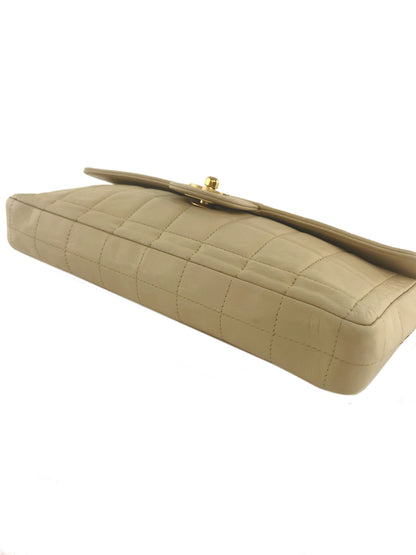 Chanel Lambskin Chocolate Bar East West Flap Bag - photo 8