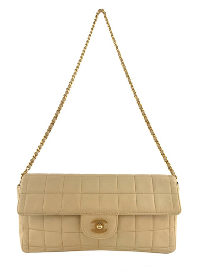 Chanel Lambskin Chocolate Bar East West Flap Bag - photo 1