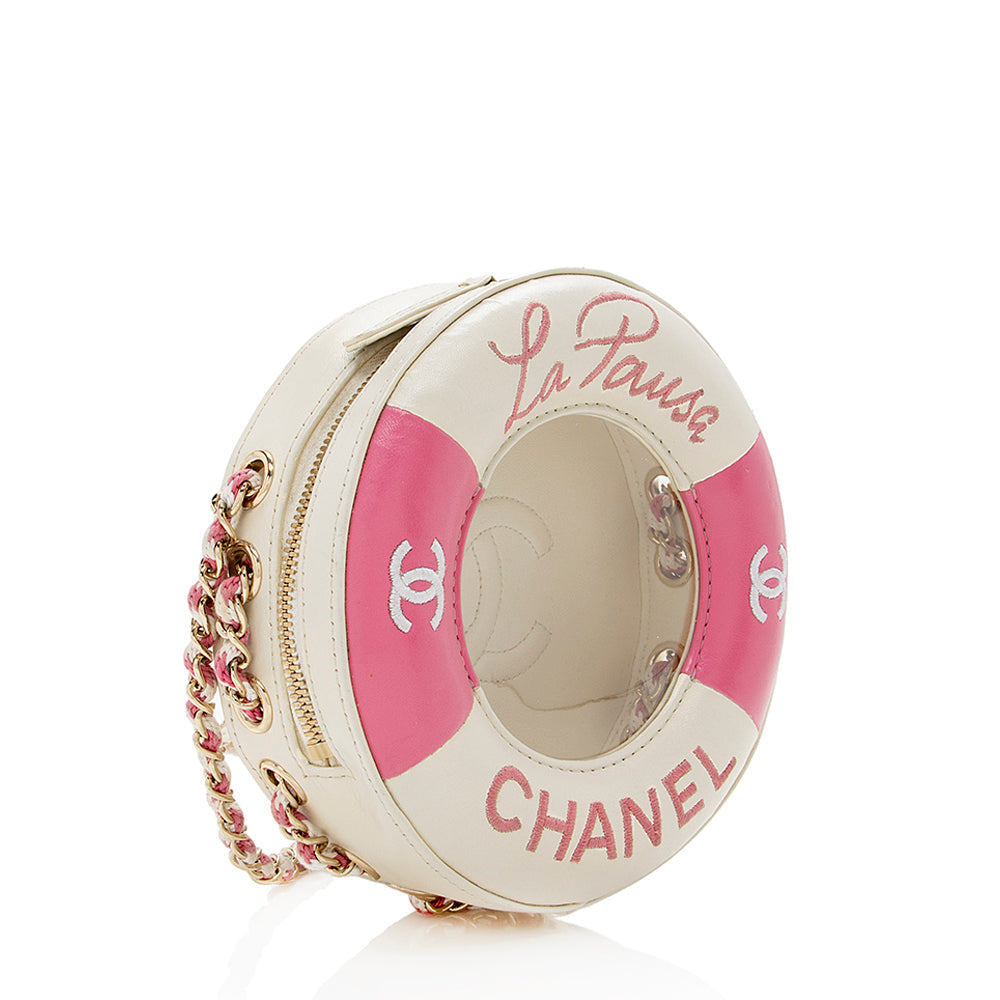 Chanel Lambskin Coco Lifesaver Round Crossbody Bag - photo 2