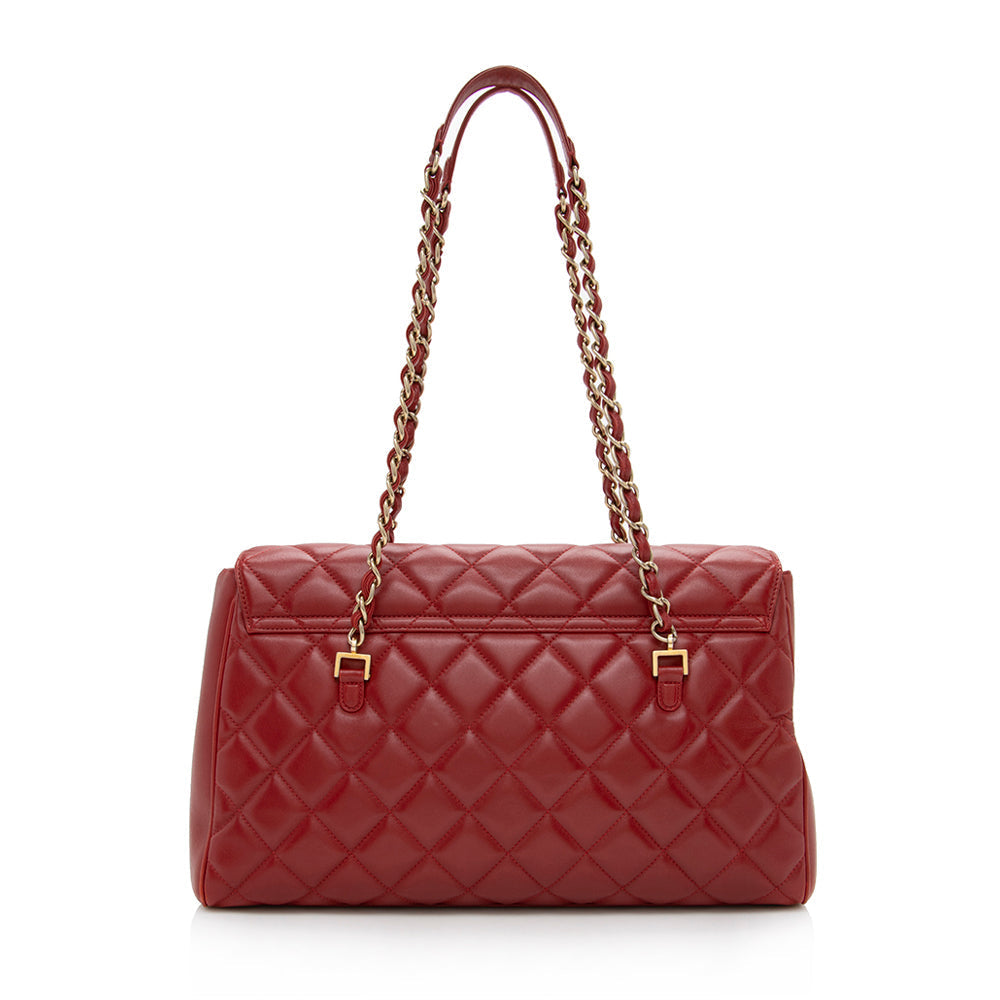 Chanel Lambskin Flap CC Shoulder Bag - image 3