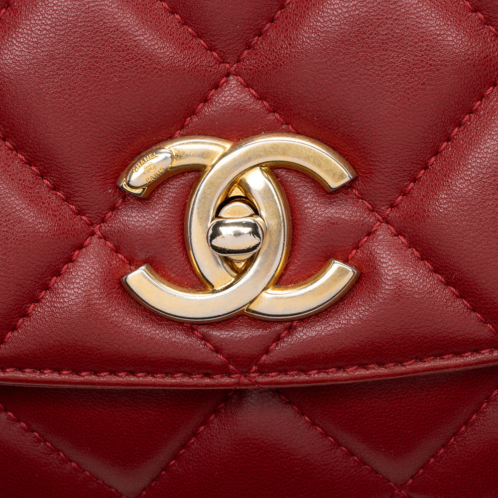 Chanel Lambskin Flap CC Shoulder Bag - image 9