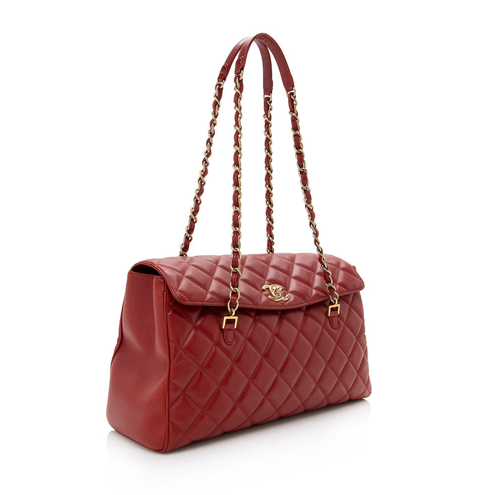 Chanel Lambskin Flap CC Shoulder Bag - image 2
