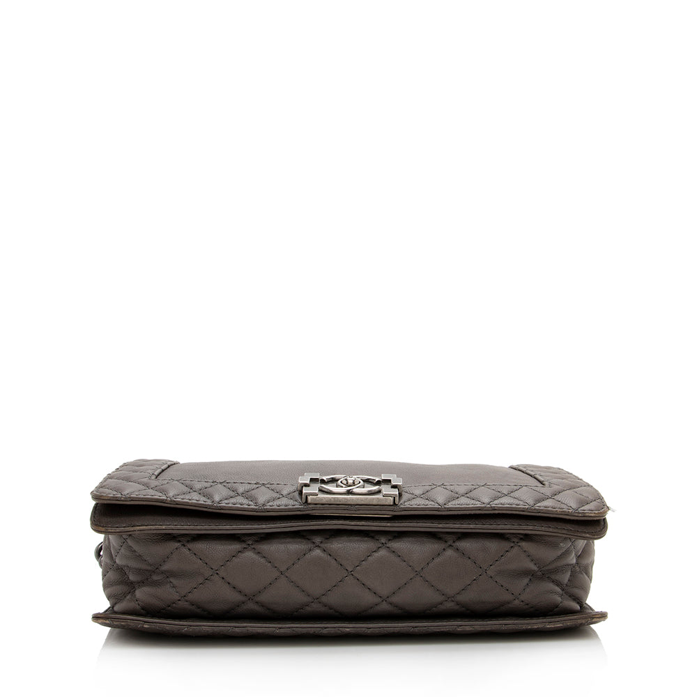 Chanel Lambskin Reverso Medium Boy Bag - image 4