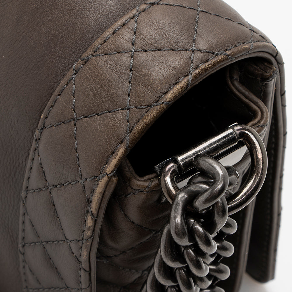 Chanel Lambskin Reverso Medium Boy Bag - image 12