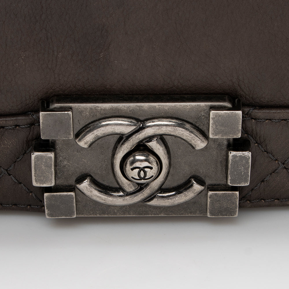 Chanel Lambskin Reverso Medium Boy Bag - image 9