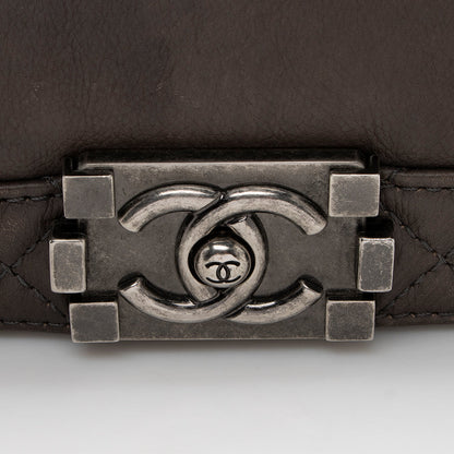 Chanel Lambskin Reverso Medium Boy Bag - image 9