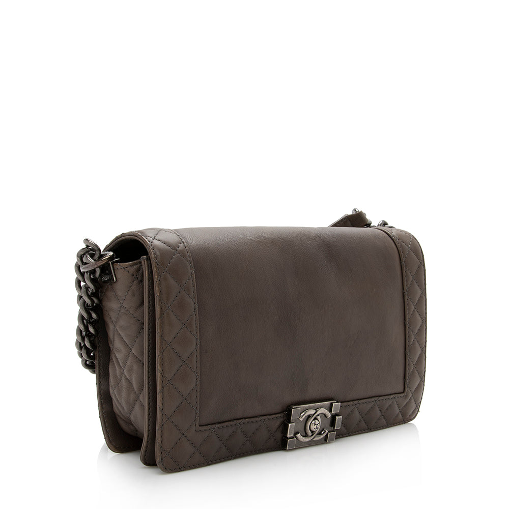 Chanel Lambskin Reverso Medium Boy Bag - image 2