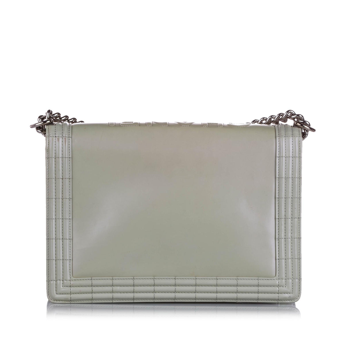 Chanel Large Boy Lambskin Leather Flap Bag - image 4