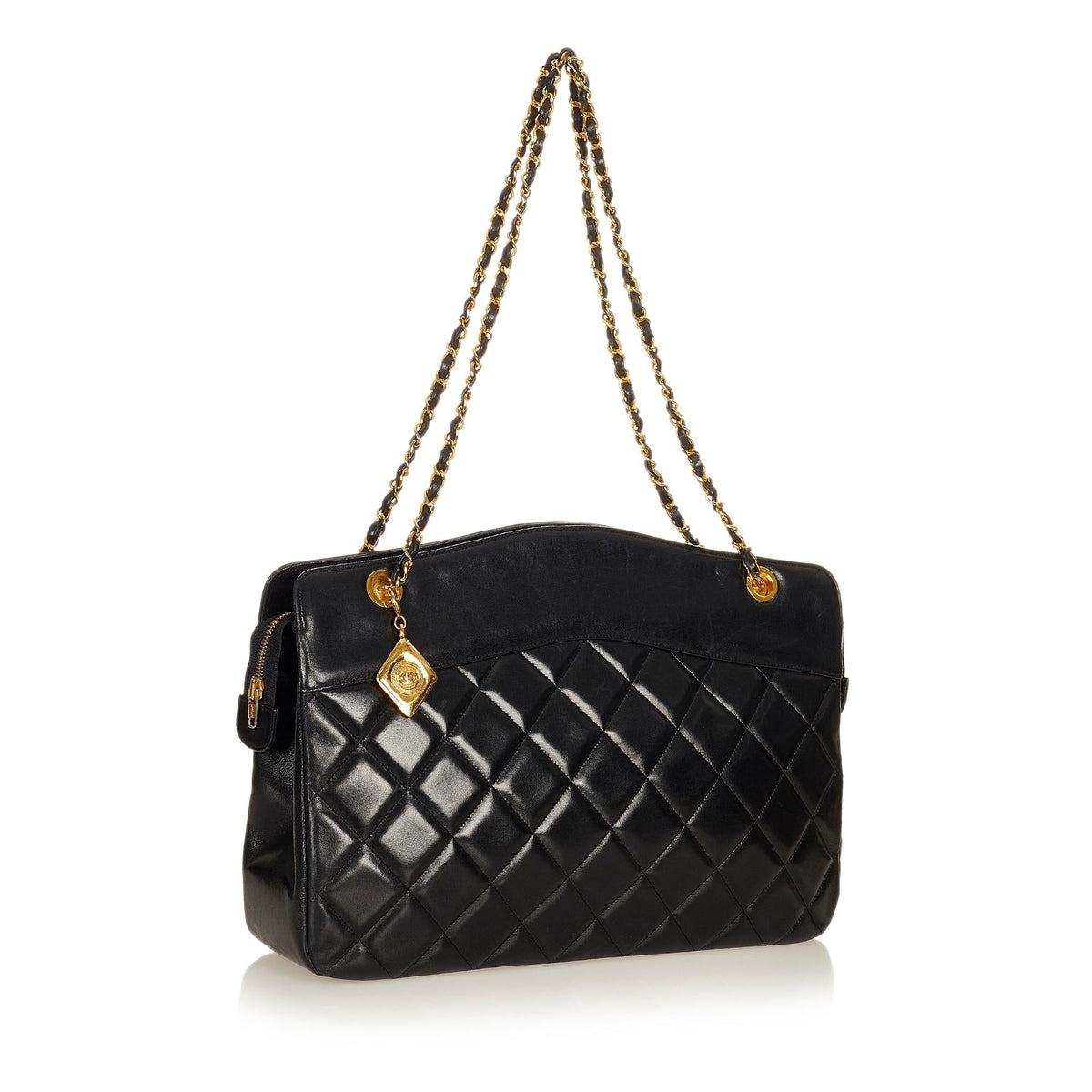Chanel Matelasse Lambskin Leather Shoulder Bag - image 2