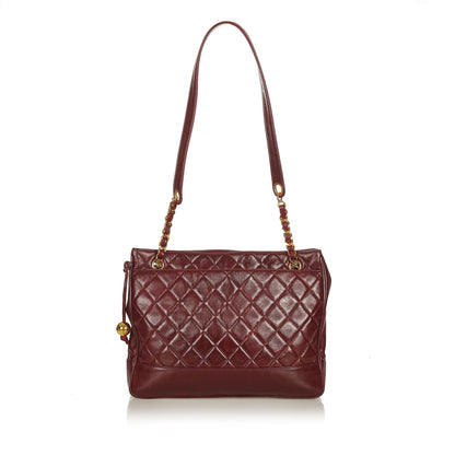 Chanel Matelasse Lambskin Leather Shoulder Bag - image 3