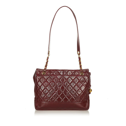 Chanel Matelasse Lambskin Leather Shoulder Bag - image 1