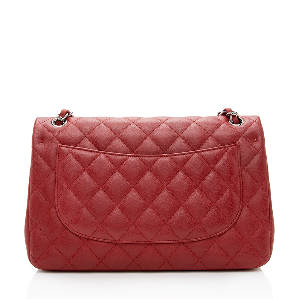 Chanel Matte Caviar Lambskin Jumbo Double Flap Bag - image 3