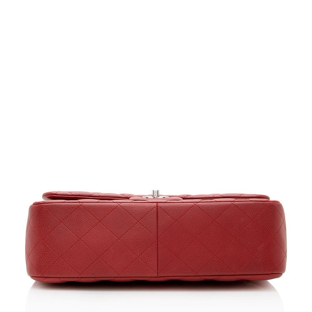 Chanel Matte Caviar Lambskin Jumbo Double Flap Bag - image 4