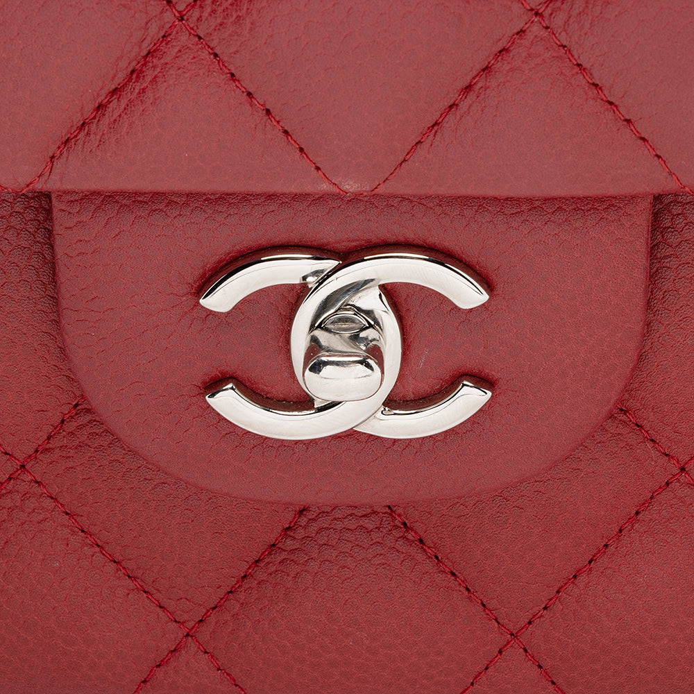 Chanel Matte Caviar Lambskin Jumbo Double Flap Bag - image 9