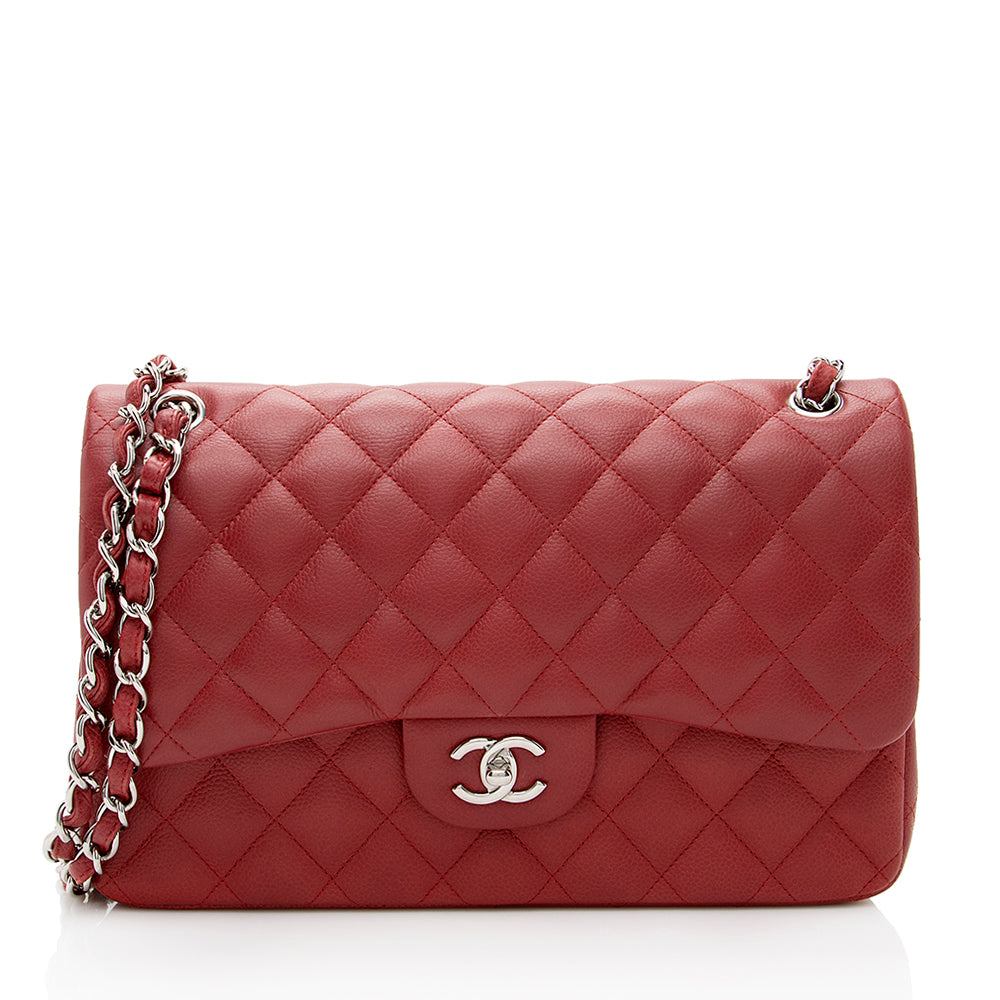 Chanel Matte Caviar Lambskin Jumbo Double Flap Bag - image 1
