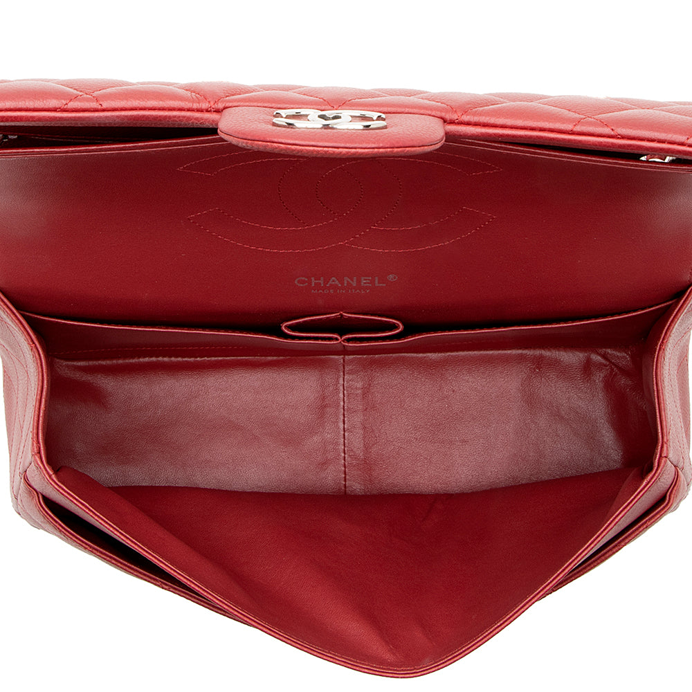 Chanel Matte Caviar Lambskin Jumbo Double Flap Bag - image 7
