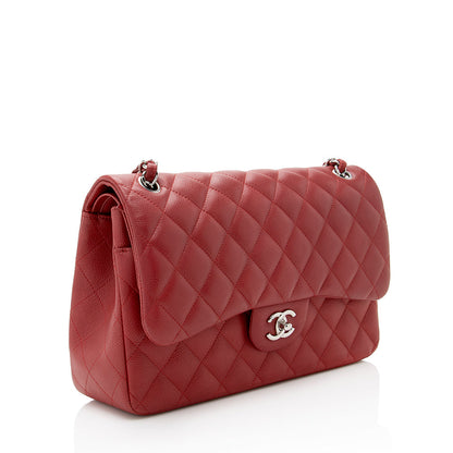 Chanel Matte Caviar Lambskin Jumbo Double Flap Bag - image 2