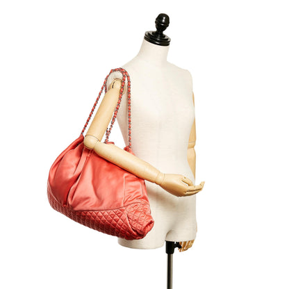 Chanel Melrose Cabas Satin Shoulder Bag - image 5