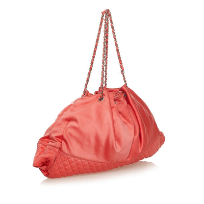 Chanel Melrose Cabas Satin Shoulder Bag - image 2