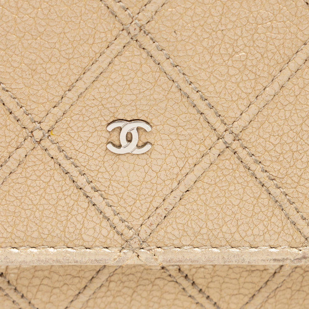 Chanel Metallic Calfskin Diamond Stitch Wallet on Chain Bag - image 10