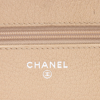 Chanel Metallic Calfskin Diamond Stitch Wallet on Chain Bag - image 9