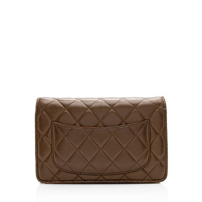 Chanel Metallic Lambskin Classic Wallet on Chain Bag - image 3