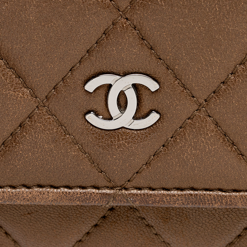 Chanel Metallic Lambskin Classic Wallet on Chain Bag - image 17
