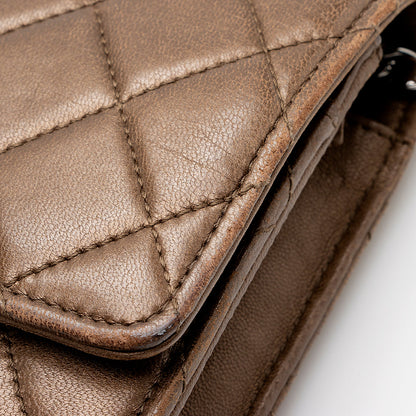Chanel Metallic Lambskin Classic Wallet on Chain Bag - image 18
