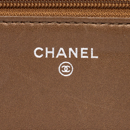 Chanel Metallic Lambskin Classic Wallet on Chain Bag - image 9