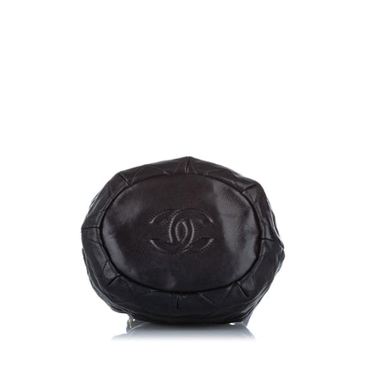 Chanel Mini Classic Lambskin Leather Bucket Bag - image 4