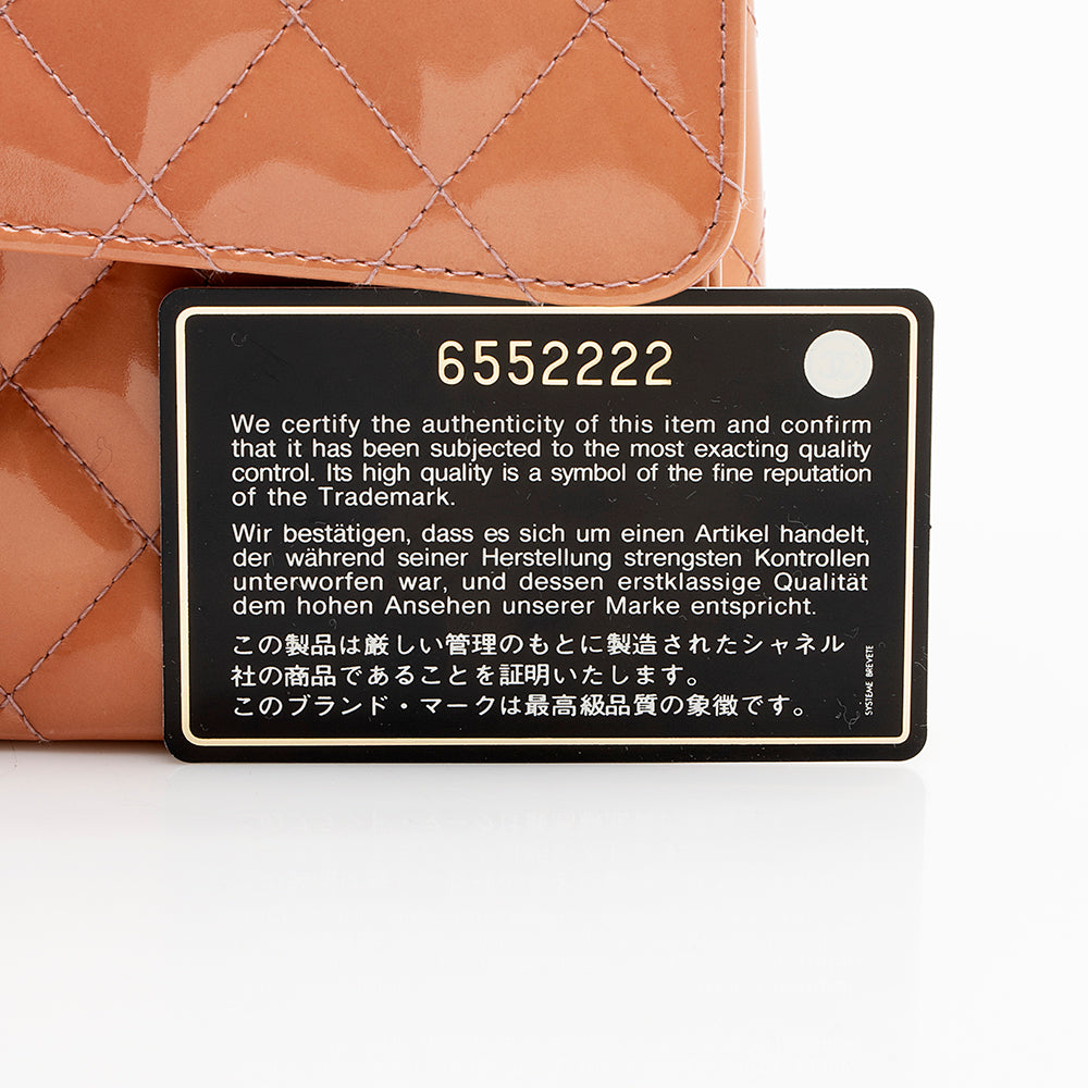 Chanel Patent Leather Classic Medium Double Flap Bag - image 14