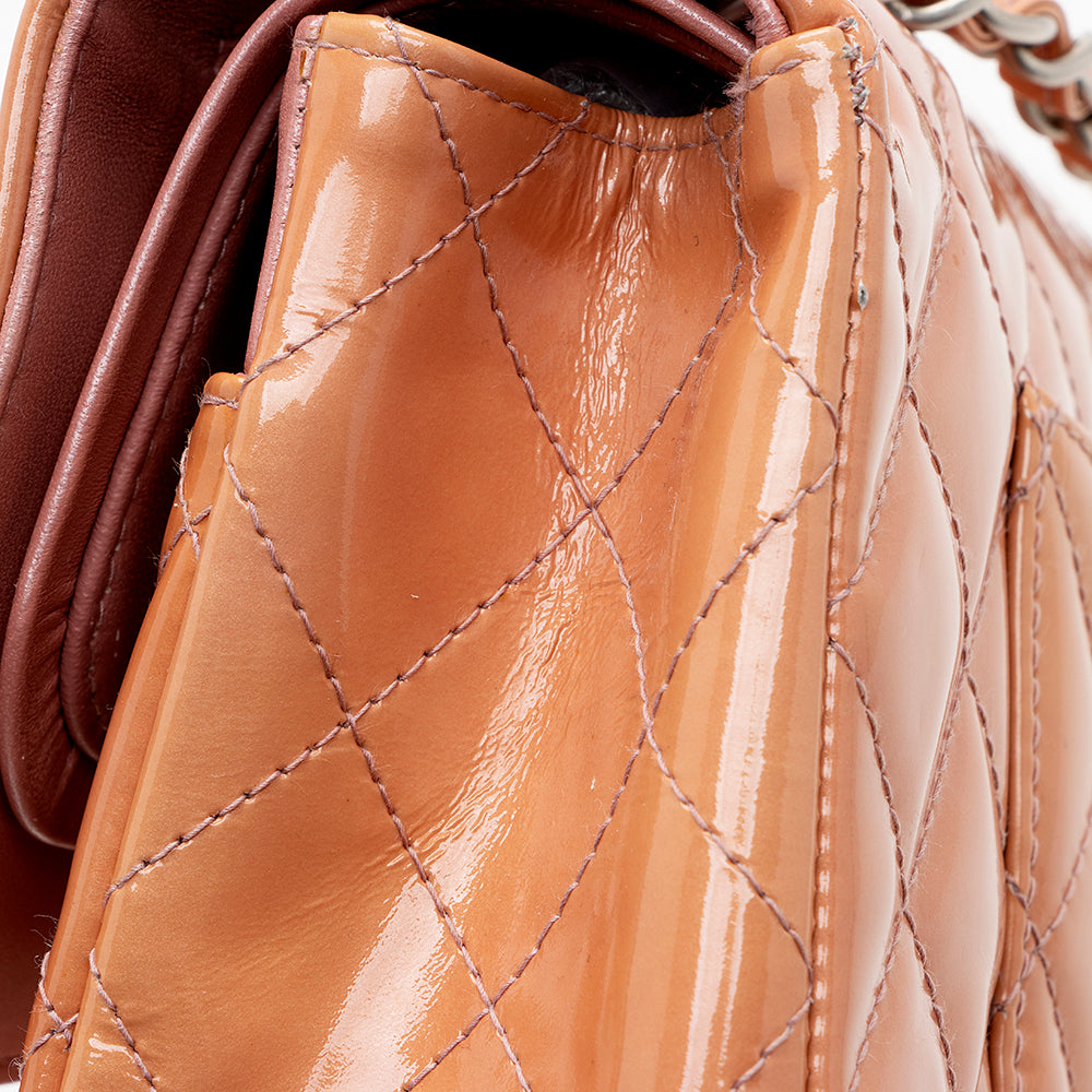 Chanel Patent Leather Classic Medium Double Flap Bag - image 13