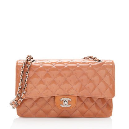 Chanel Patent Leather Classic Medium Double Flap Bag - image 1