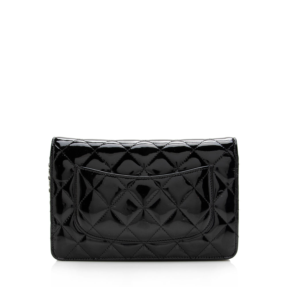 Chanel Patent Leather Classic Wallet on Chain Bag - image 3