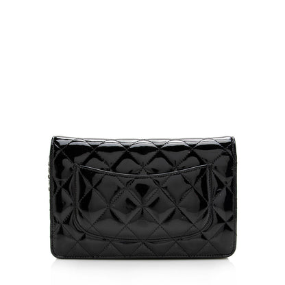 Chanel Patent Leather Classic Wallet on Chain Bag - image 3
