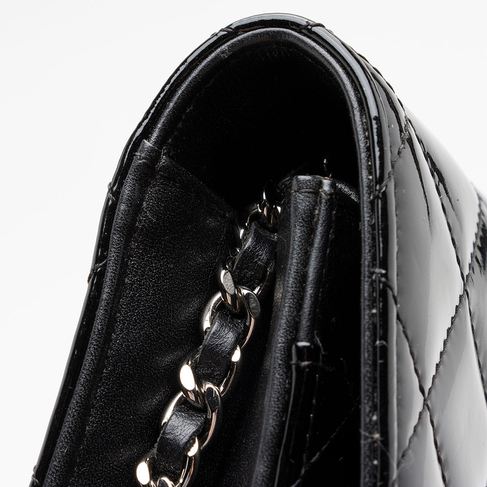 Chanel Patent Leather Classic Wallet on Chain Bag - image 11