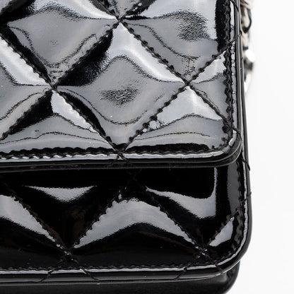 Chanel Patent Leather Classic Wallet on Chain Bag - image 12