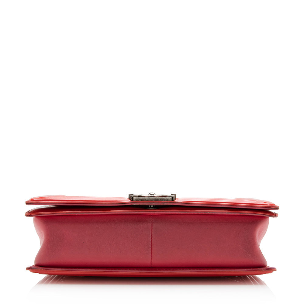 Chanel Patent Leather Large Boy Bag - image 4