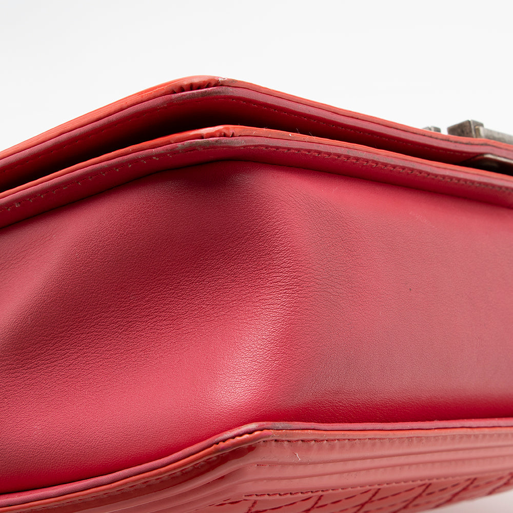 Chanel Patent Leather Large Boy Bag - image 15