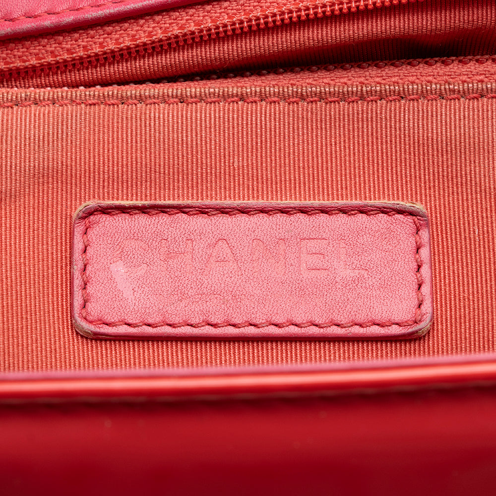 Chanel Patent Leather Large Boy Bag - image 8