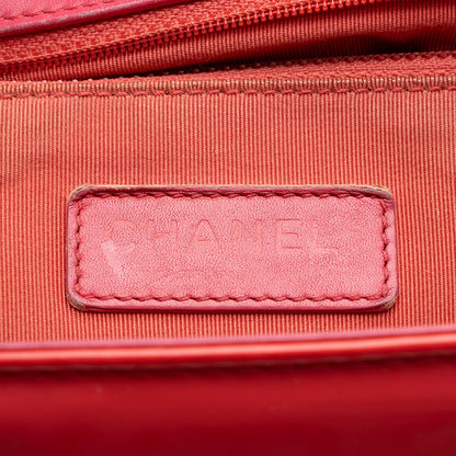 Chanel Patent Leather Large Boy Bag - image 8