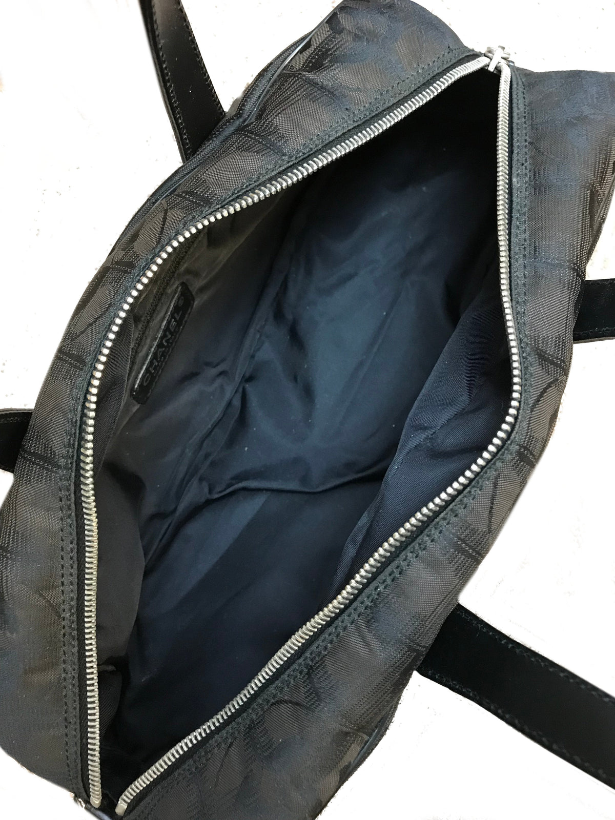 Chanel Printed Nylon Travel Line Baguette - photo 9