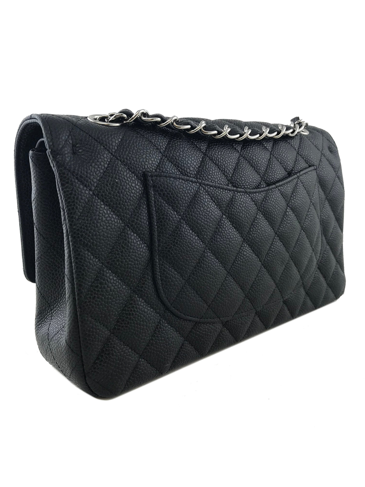 Chanel Quilted Caviar Classic Medium Double Flap Bag - image 5