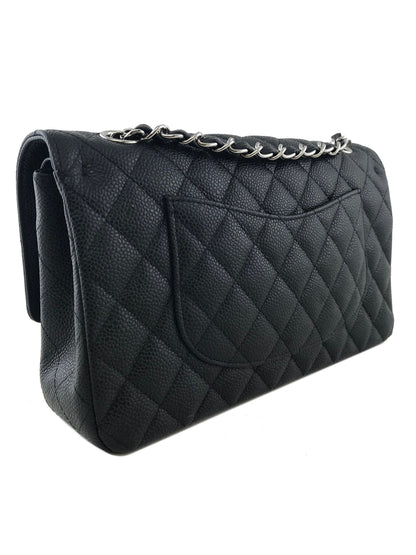 Chanel Quilted Caviar Classic Medium Double Flap Bag - image 5
