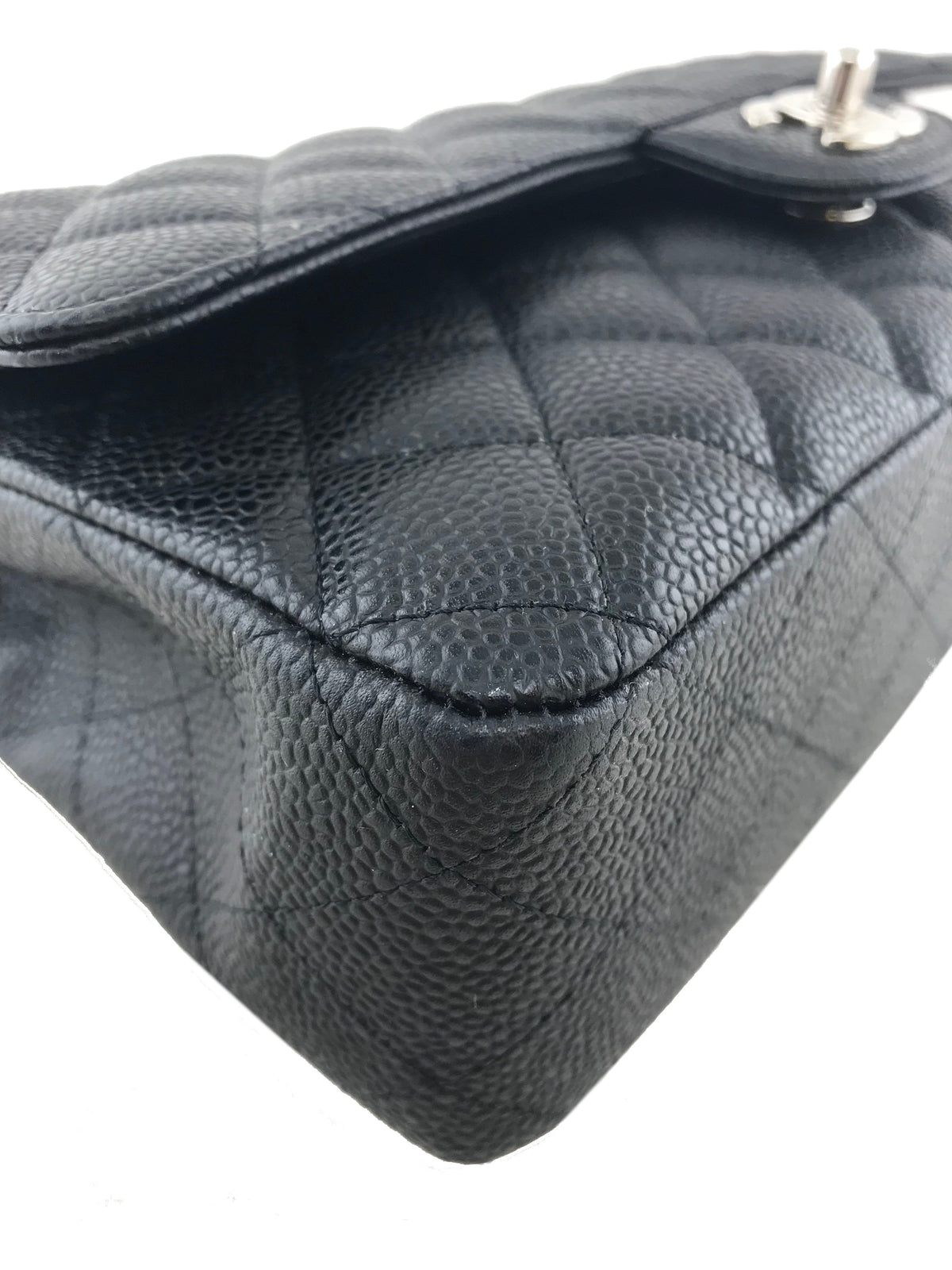 Chanel Quilted Caviar Classic Medium Double Flap Bag - image 8